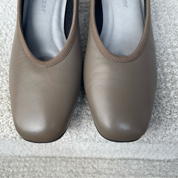 Naturalizer Lauren Taupe Leather Heel Padded Insole Neutral Pumps Shoes Office - Picture 9 of 9